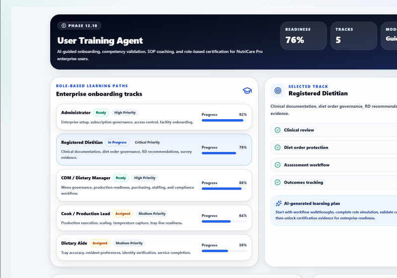 User Training Agent — Role-Based Learning Paths
